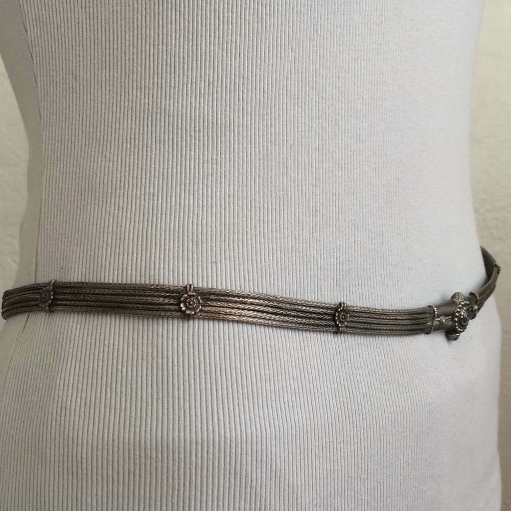 Antique Rajasthani Solid Silver Wedding Belt - image 7